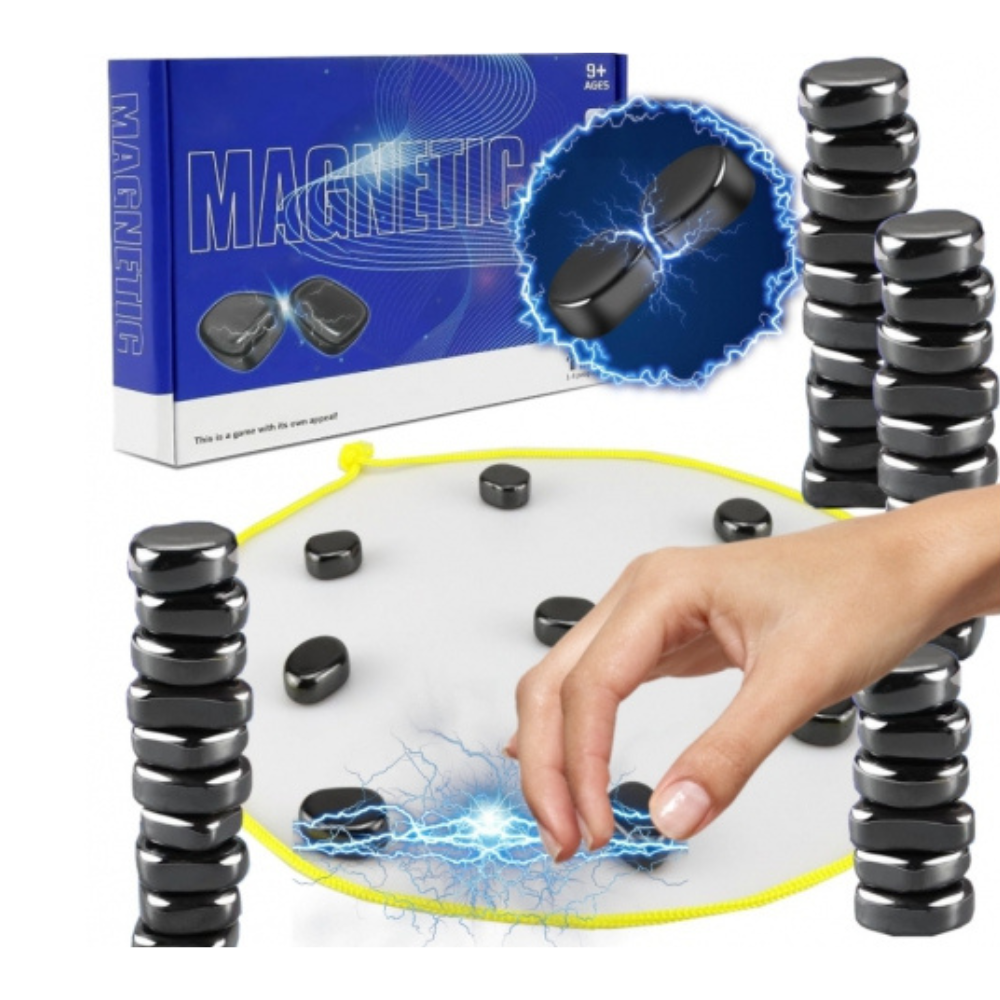 Joc Magnetic Arcade, cu 30 Magneti, Dezvolare Precizie, Numar Jucatori 1-4, Varsta 9+