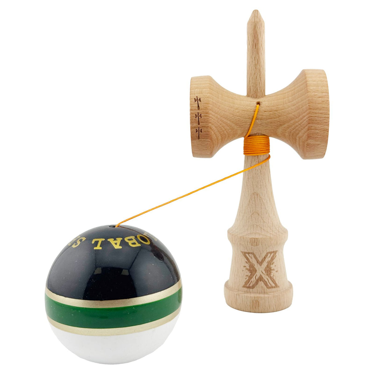 Kendama X Royal Spike Original, Big Cups V2, Super Sticky, Rulment Metalic, Ata 55cm