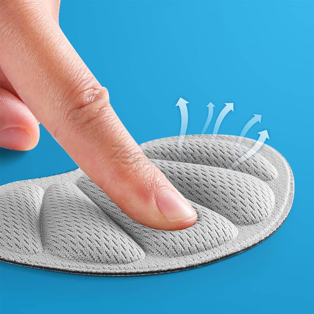 Set of 2 Cushioned Insoles, Shoe Inserts, for Heels, Adjustable, Corn Prevention, Universal Size