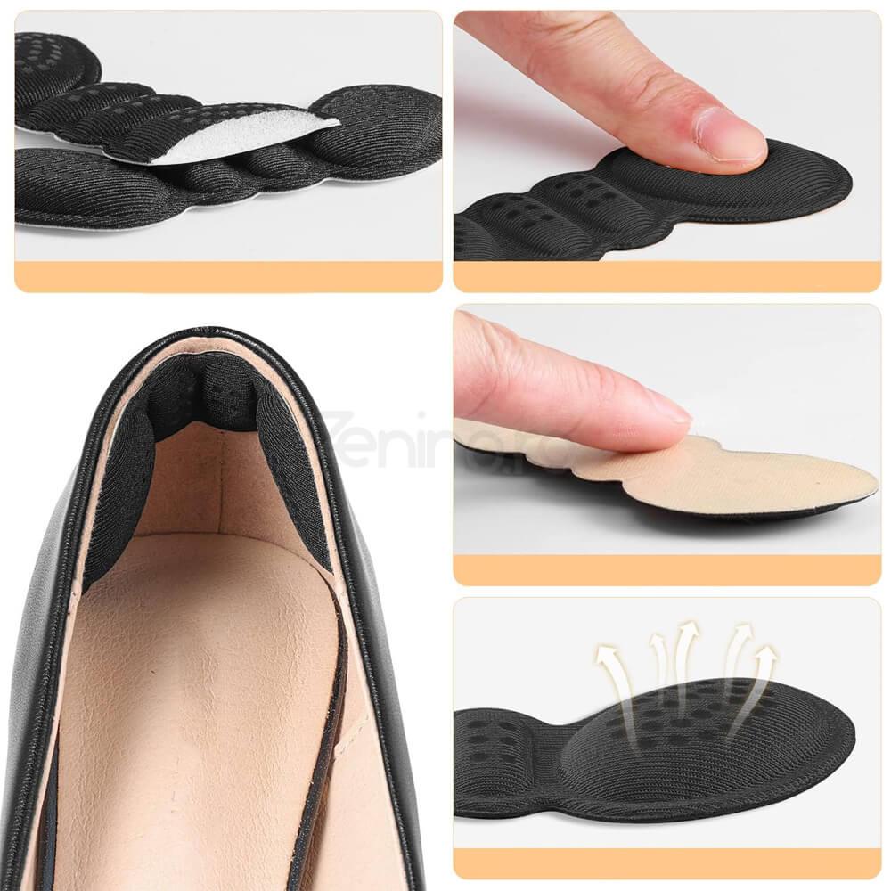 Set of 2 Cushioned Insoles, Shoe Inserts, for Heels, Corn Prevention, Adjustable, Universal Size