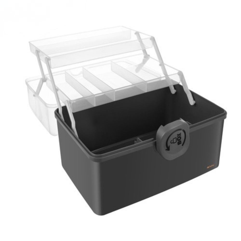Cutie Organizare Medicamente, 3 Compartimente, Inchidere Securizata, Portabil