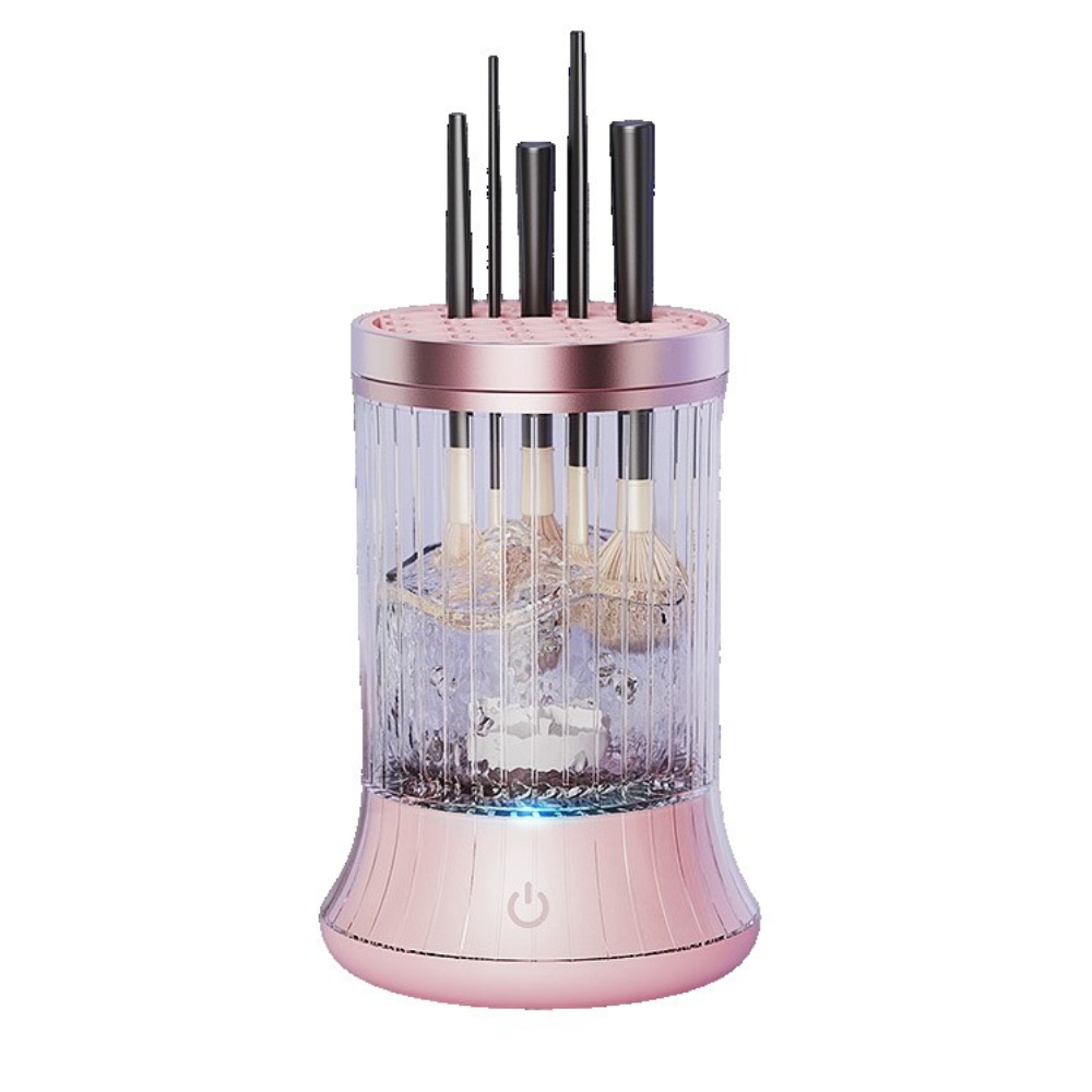 Makeup Brush Cleaner, Portable, 7000Rpm, with Vibration, USB Charging, White