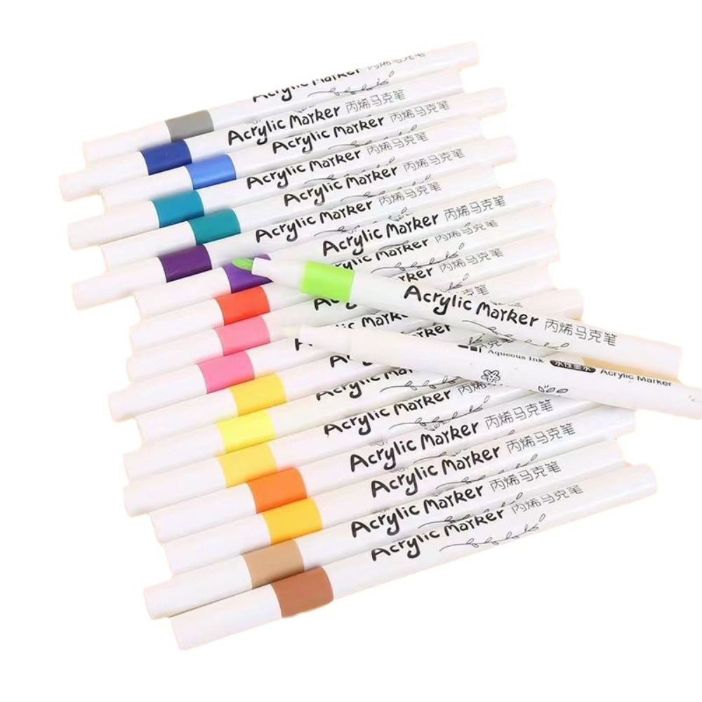 Set 48 Markere Acrilice, Pe Baza de Apa, Varf Fin