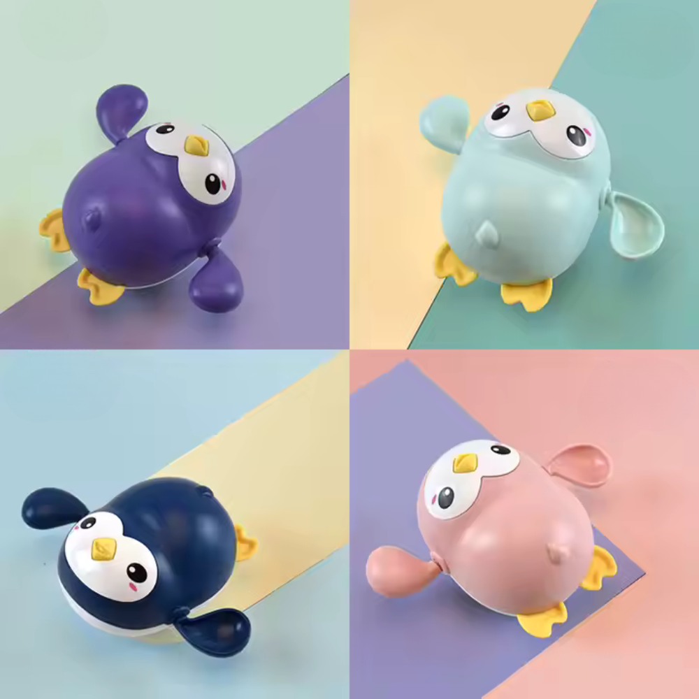 Jucarie de Baie pentru Copii, Aripioare Inotatoare, Model Pinguin