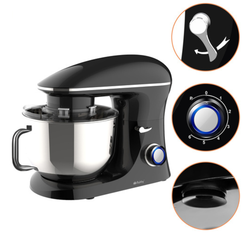 Robot de Bucatarie, 1500W, 6 Trepte Viteza, Bol 6.2L, Amestecare Planetara, Accesorii
