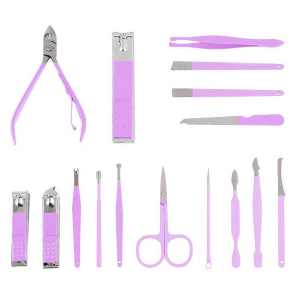Set 16 Piese Manichiura, Pedichiura, Accesorii Pensat, pentru Cosmetica
