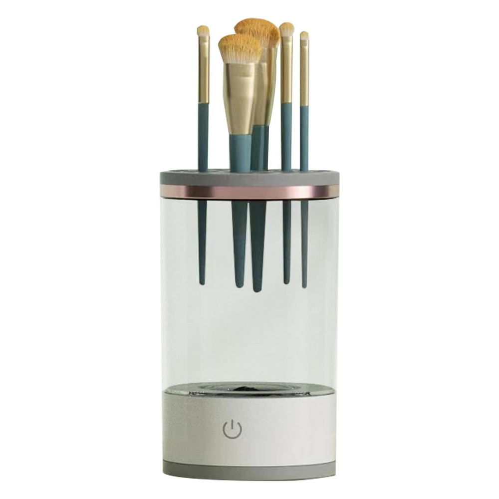 Makeup Brush Cleaner, Portable, 7000Rpm, with Vibration, USB Charging, White