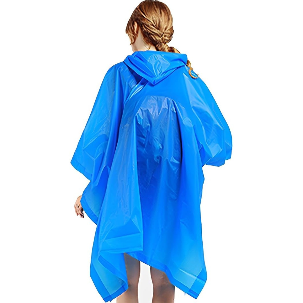 Pelerina de Ploaie, Marime Universala, Model Poncho, Prindere cu Capse, Impermeabil