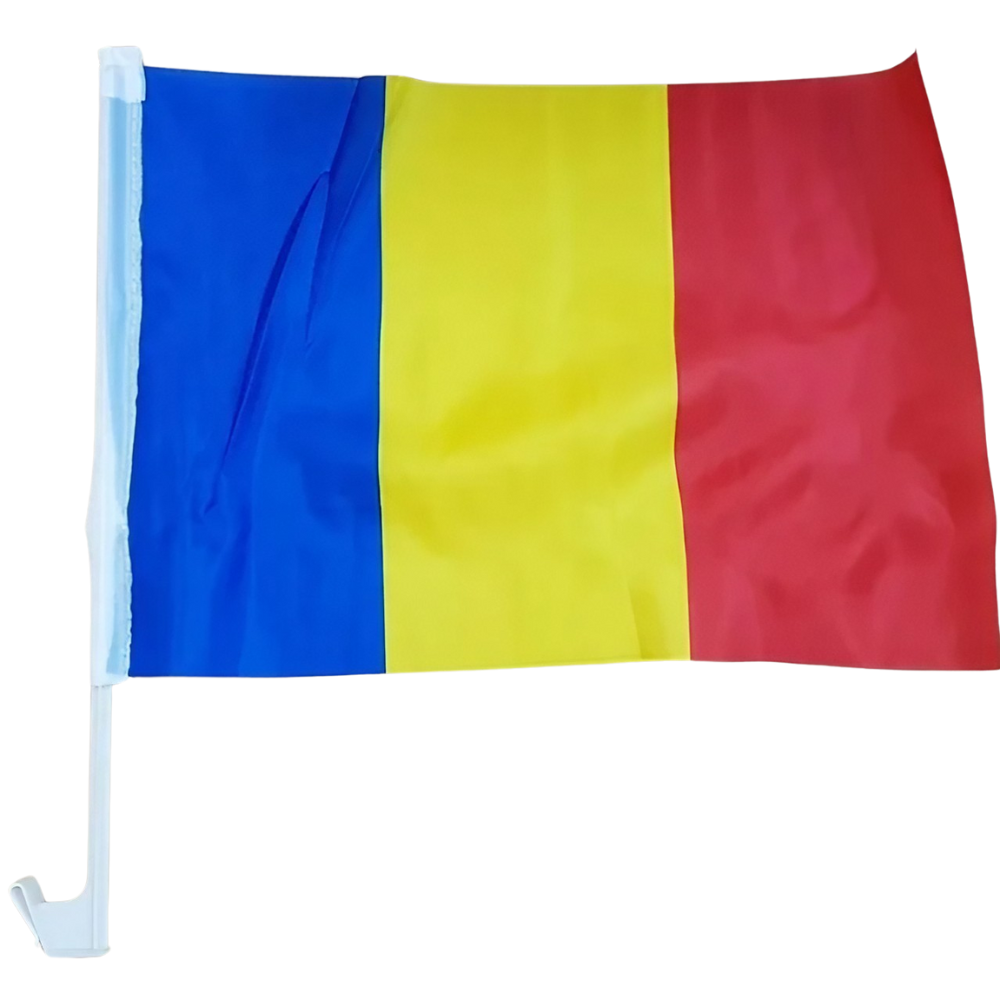 Steag Tricolor Auto, 45x30cm, Set 50-800, din Material Textil