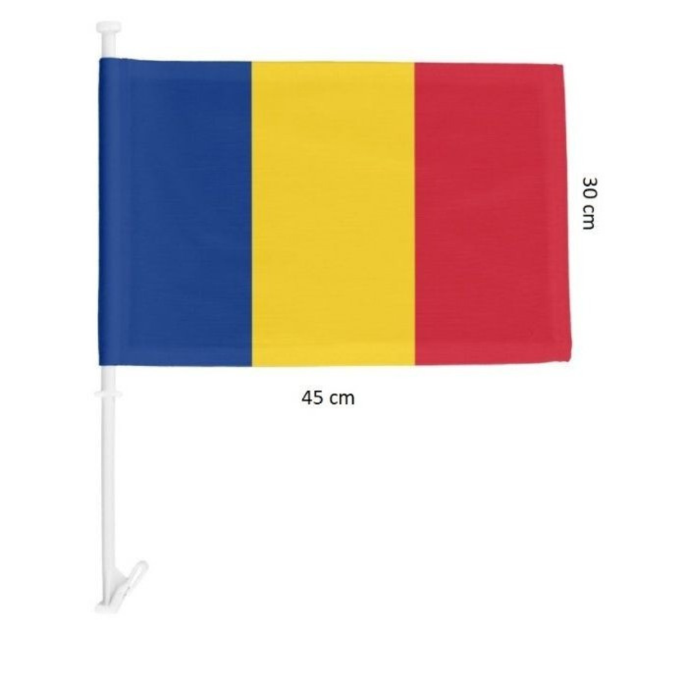 Steag Tricolor Auto, 45x30cm, Set 50-800, din Material Textil