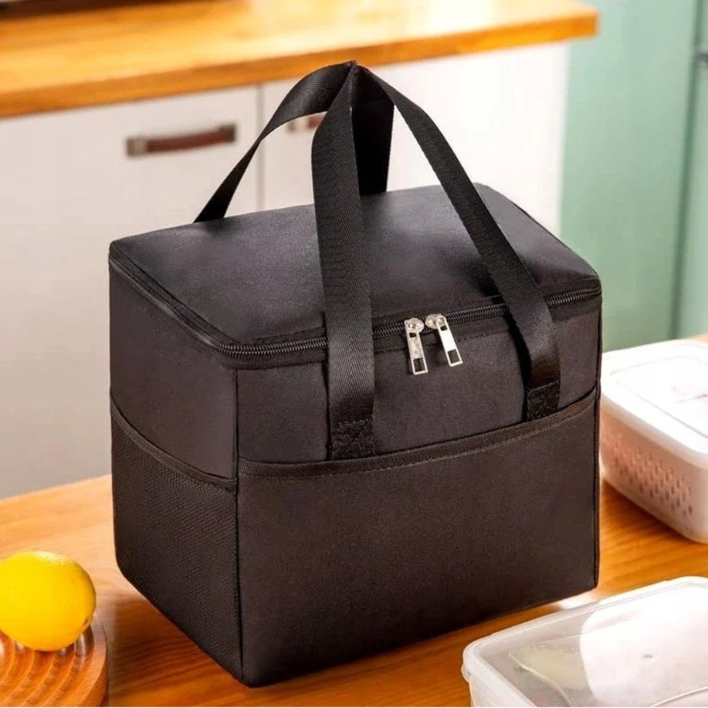 Geanta Termica pentru Pranz, 24x18x21cm, Impermeabila, Buzunare Laterale