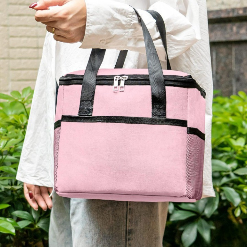 Geanta Termica pentru Pranz, 24x18x21cm, Impermeabila, Buzunare Laterale