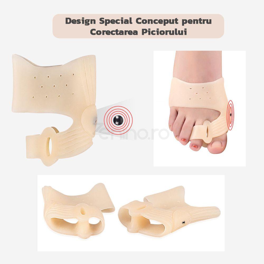 Set 2 Corectoare pentru Degete, Reduce Inflamatiile, Potrivit pentru Monturi, Dimensiune Universala, din Silicon, Culoarea pielii