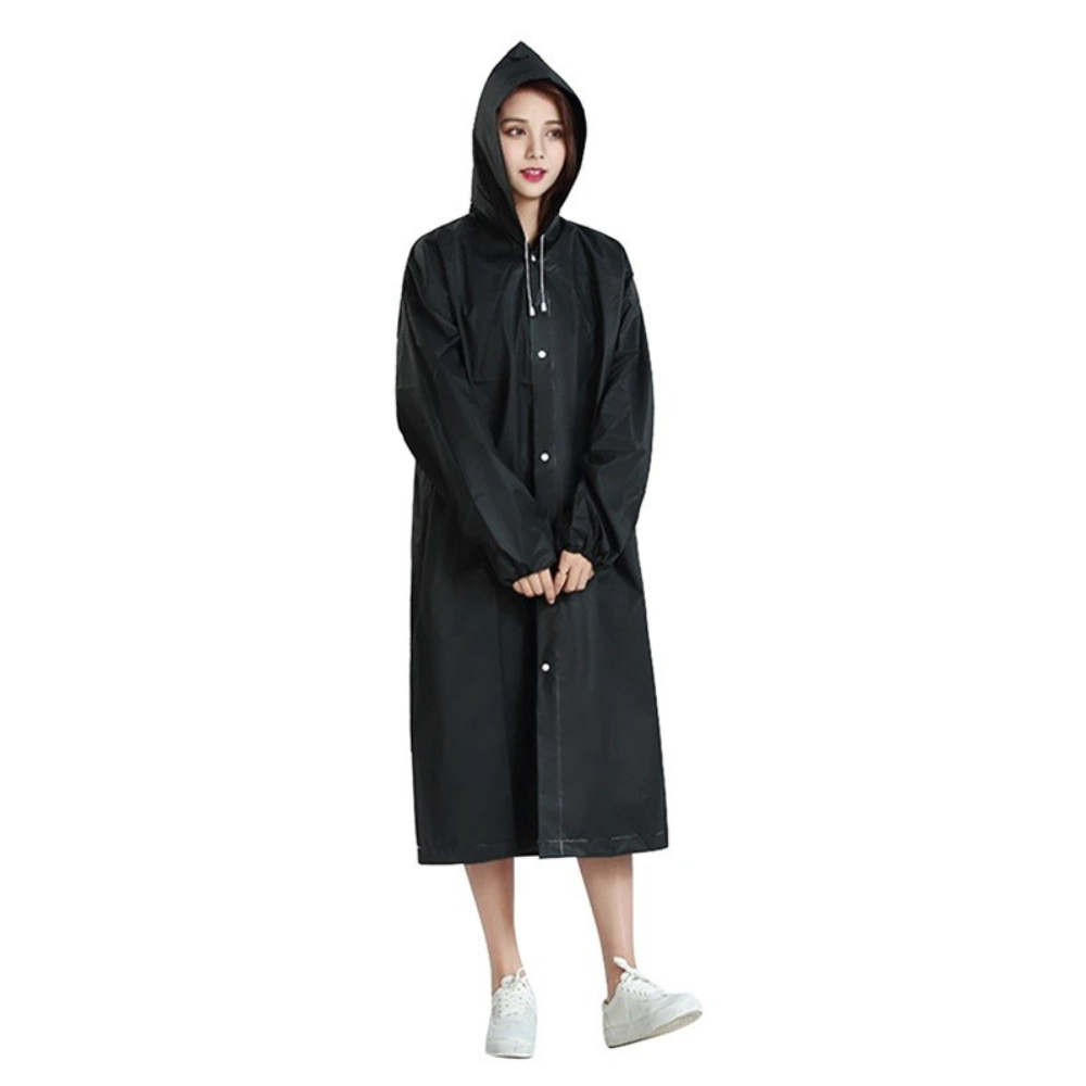 Pelerina de Ploaie, Marime Universala, Model Lung, Prindere cu Capse, Impermeabil