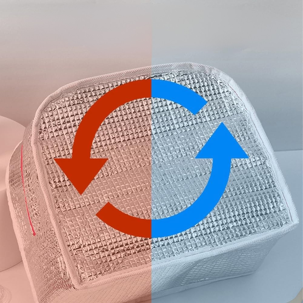 Geanta Termica pentru Pranz, 22x14x19cm, Impermeabila, Buzunar Lateral