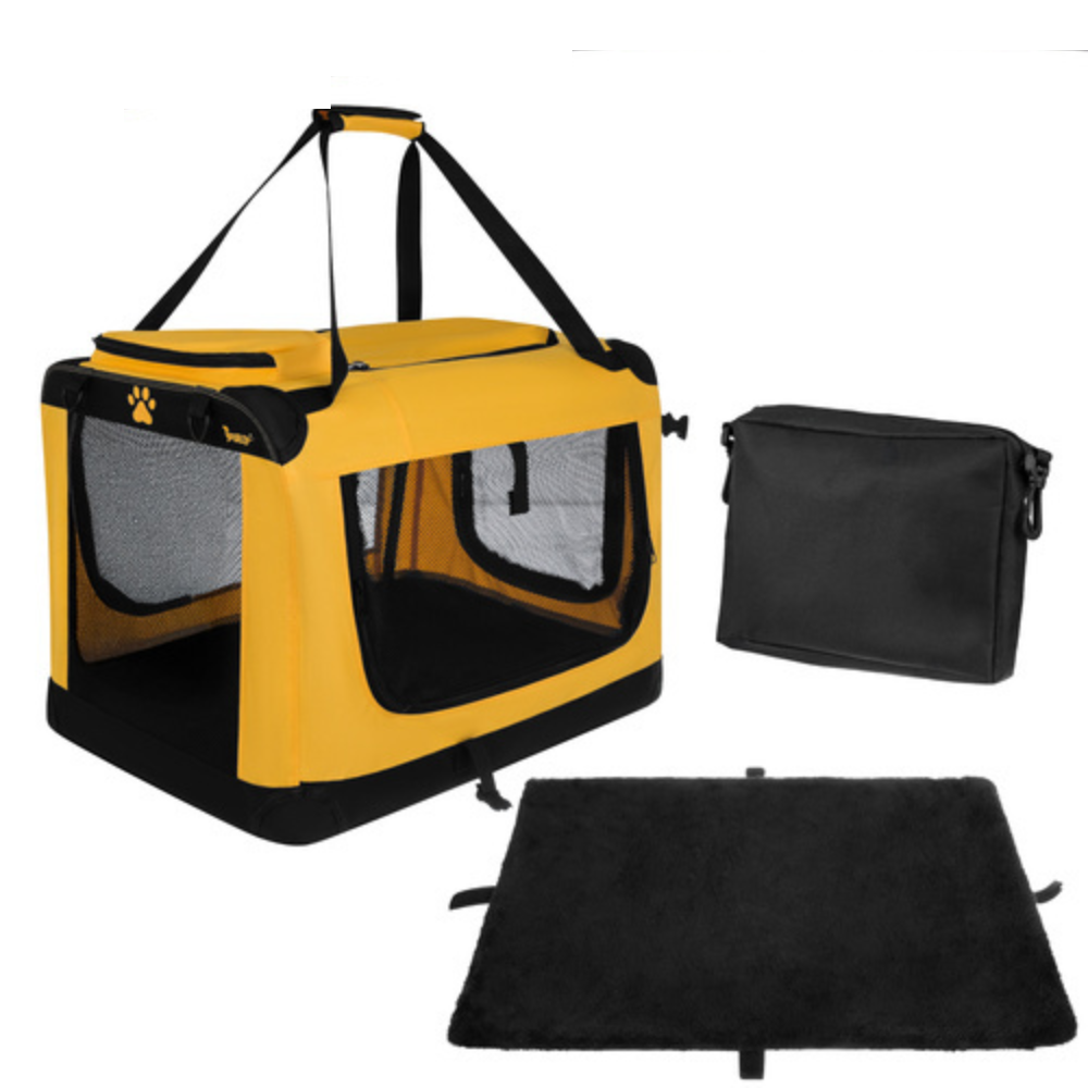 Geanta Transport Animale, 44x60x42cm, Caini, Pisici, Greutata Maxima 25 kg, Cadru Metalic