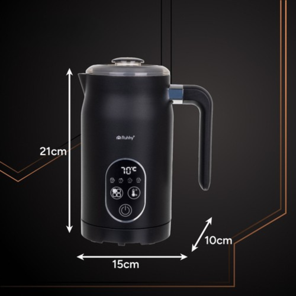 Aparat Spumat Lapte, 500 W, Control Temperatura, Model Electric, Afisaj Digital