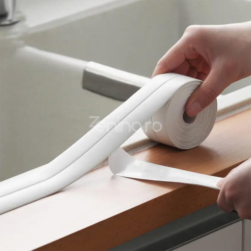 Adhesive Tape, for Sealing, Waterproof, Prevents Mold, Width 2.2cm, White