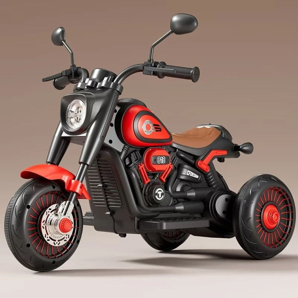 Electric Tricycle for Children, 6V Battery, Anti-Tipper System, Lights and Music, +5 Years