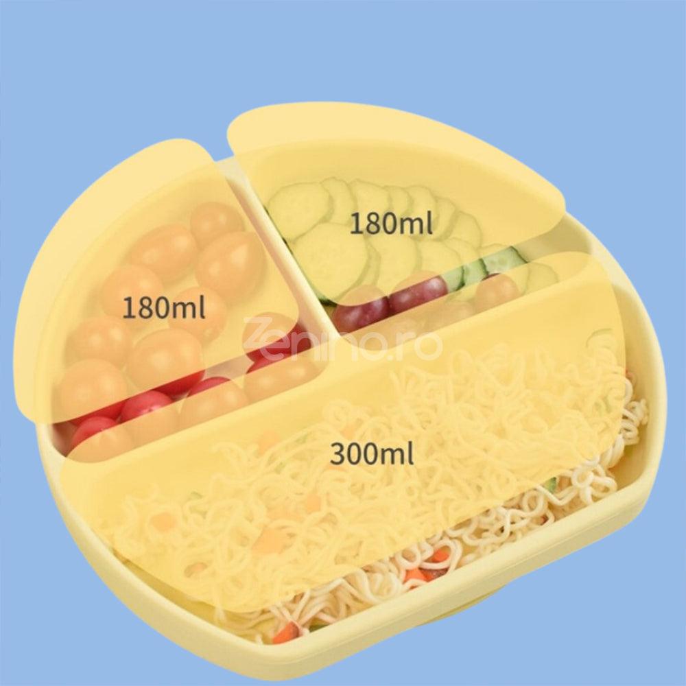 5-Piece Baby Feeding Set, Food Diversification, Bib, Cutlery, Plate, Bowl, Non-Toxic Silicone