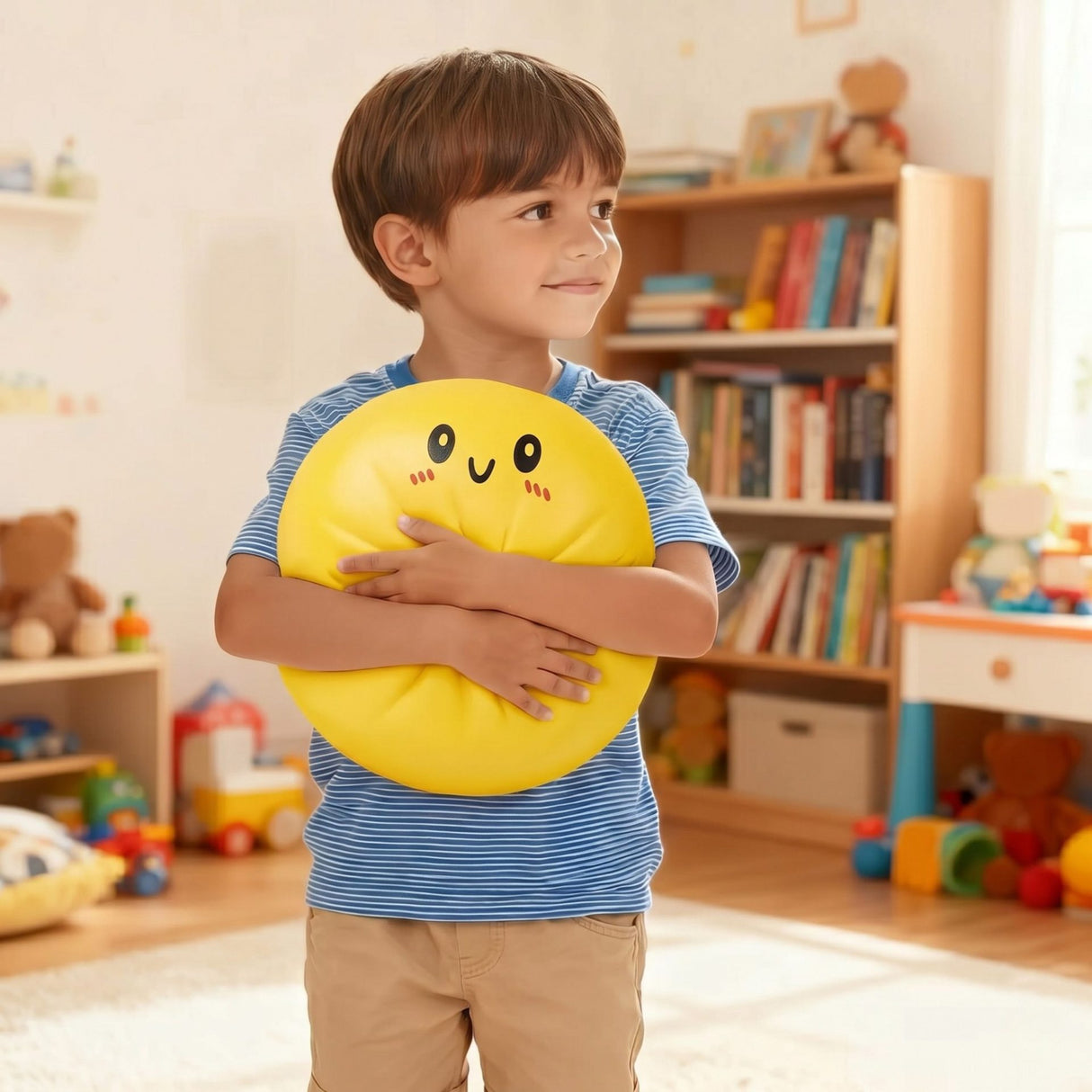 Jucarie Squishy Dumpling Needoh, Model Gigant, Antistres Senzoriala, 25cm