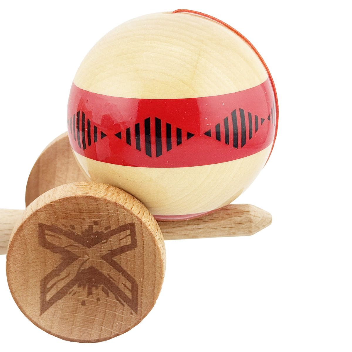 Kendama X Frequency Original, Big Cups V2, Super Sticky, Rulment Metalic, Ata 55cm