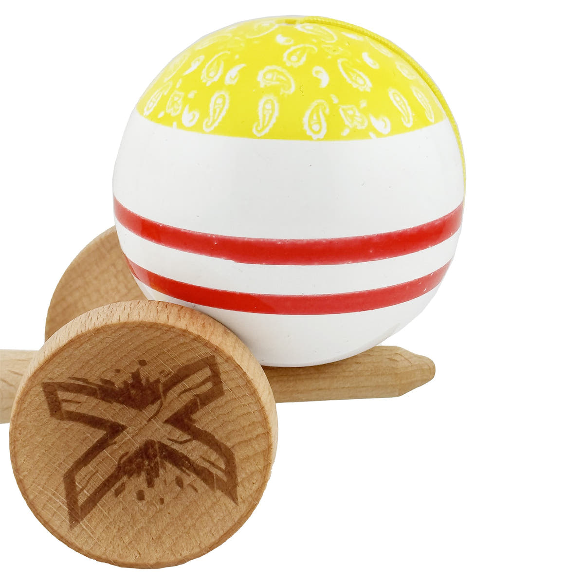 Kendama X Chicanos Original, Big Cups V3, Gaura in Baza, Super Sticky, Ata 55cm, Rulment Metalic