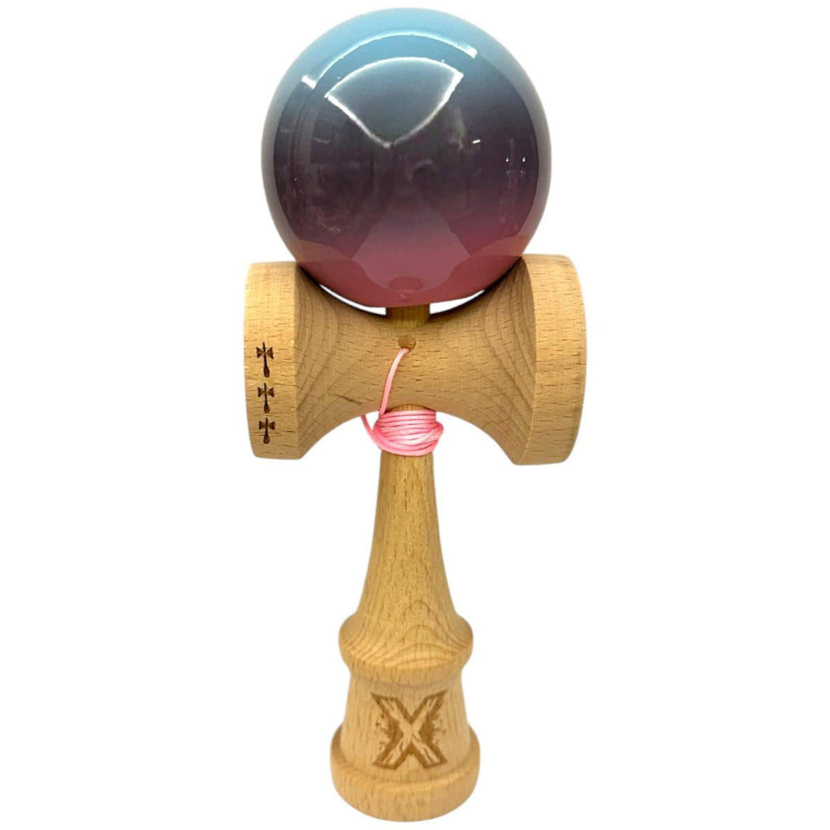 Kendama X Original Big Cups, Super Sticky, Ata 55cm, Rulment Metalic, Infinity Edition