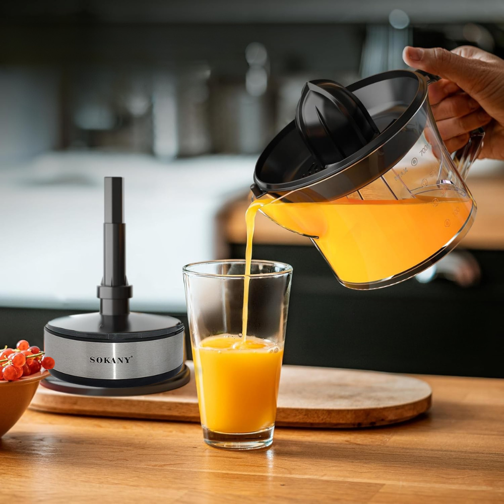 Storcator de Citrice Electric, 700ml, Usor de Curatat, Transparent