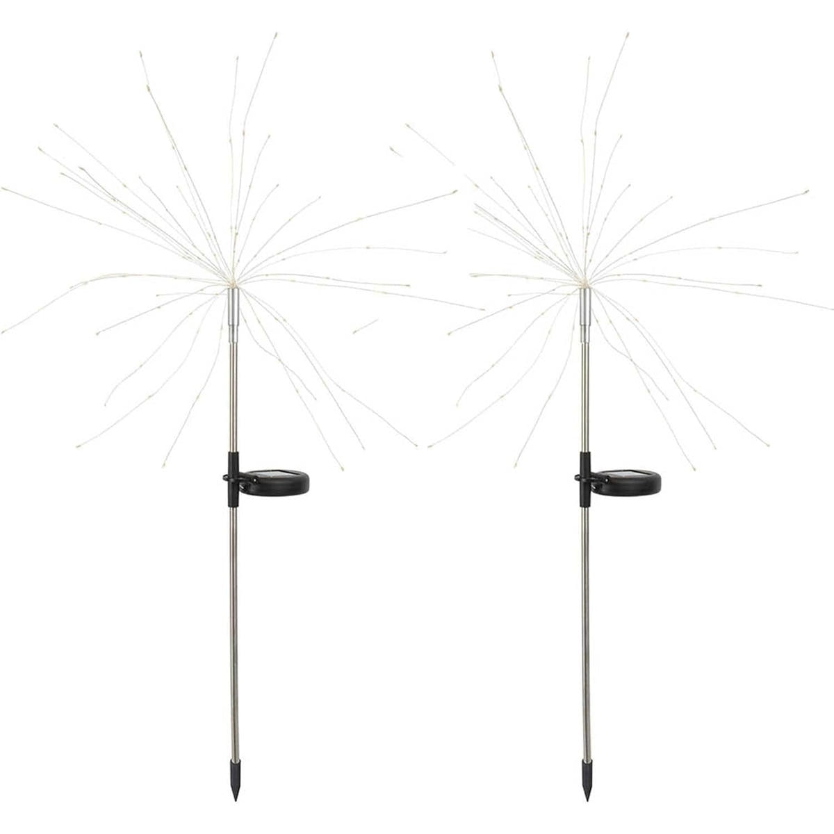 Lampa Solara 120 LED-uri, Model Artificii, 50W, Inaltime 90cm