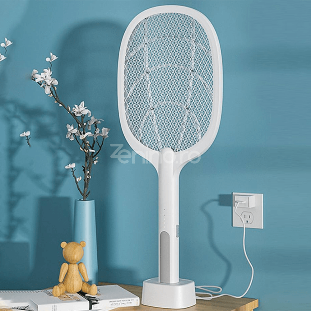 Paleta Electrica Anti-Daunatori, Incarcare USB, Lampa UV, Impotriva Tantarilor si Insectelor