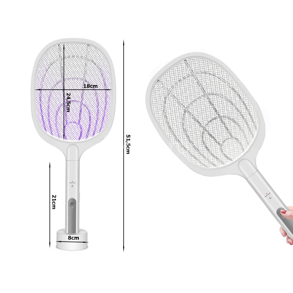 Paleta Electrica Anti-Daunatori, Incarcare USB, Lampa UV, Impotriva Tantarilor si Insectelor