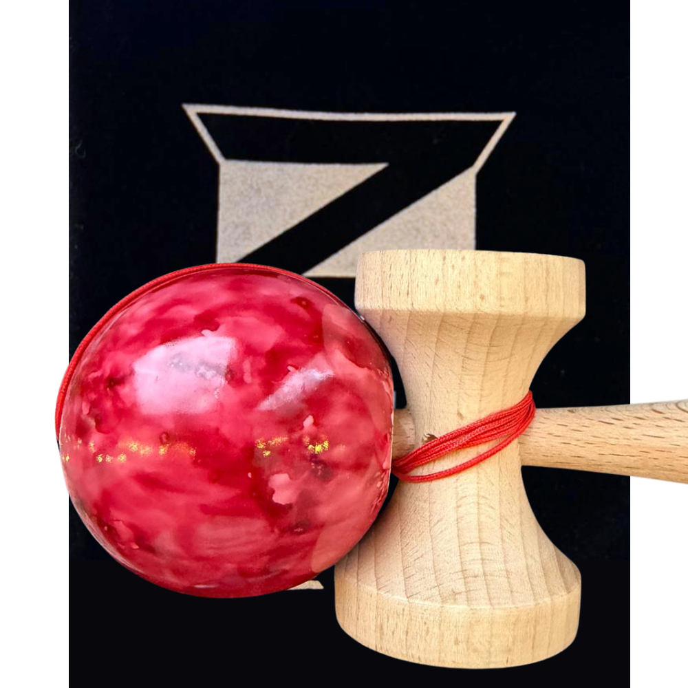 Kendama Zenuk Original, Big Cup, Lemn, Copii si Adulti, Joc Interactiv, Sac Catifea