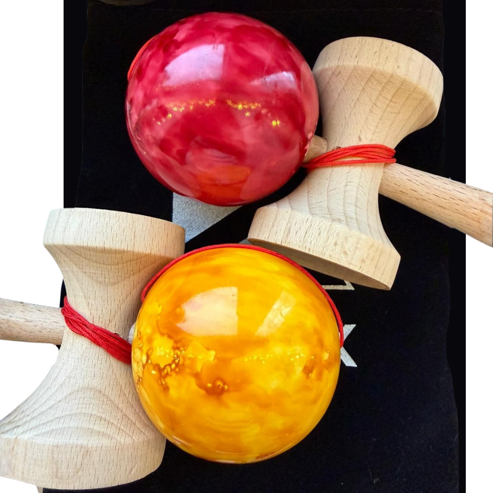 Kendama Zenuk Original, Big Cup, Lemn, Copii si Adulti, Joc Interactiv, Sac Catifea