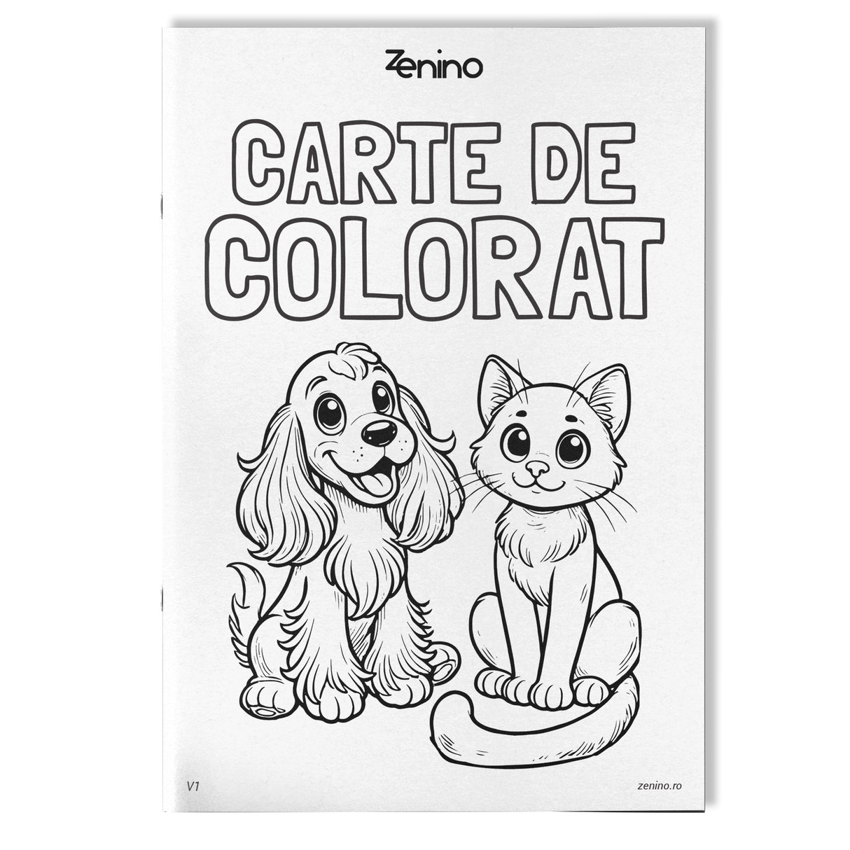 Carte de Colorat, Potrivit pentru Markere, Format A5, 12 Desene, Foaie Groasa