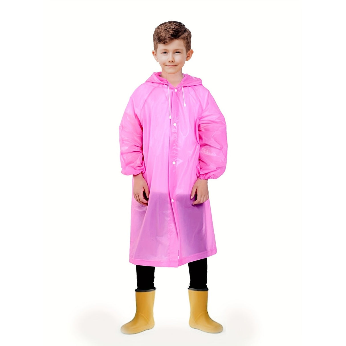 Pelerina de Ploaie Copii, 100-145cm, Prindere cu Capse, Impermeabil