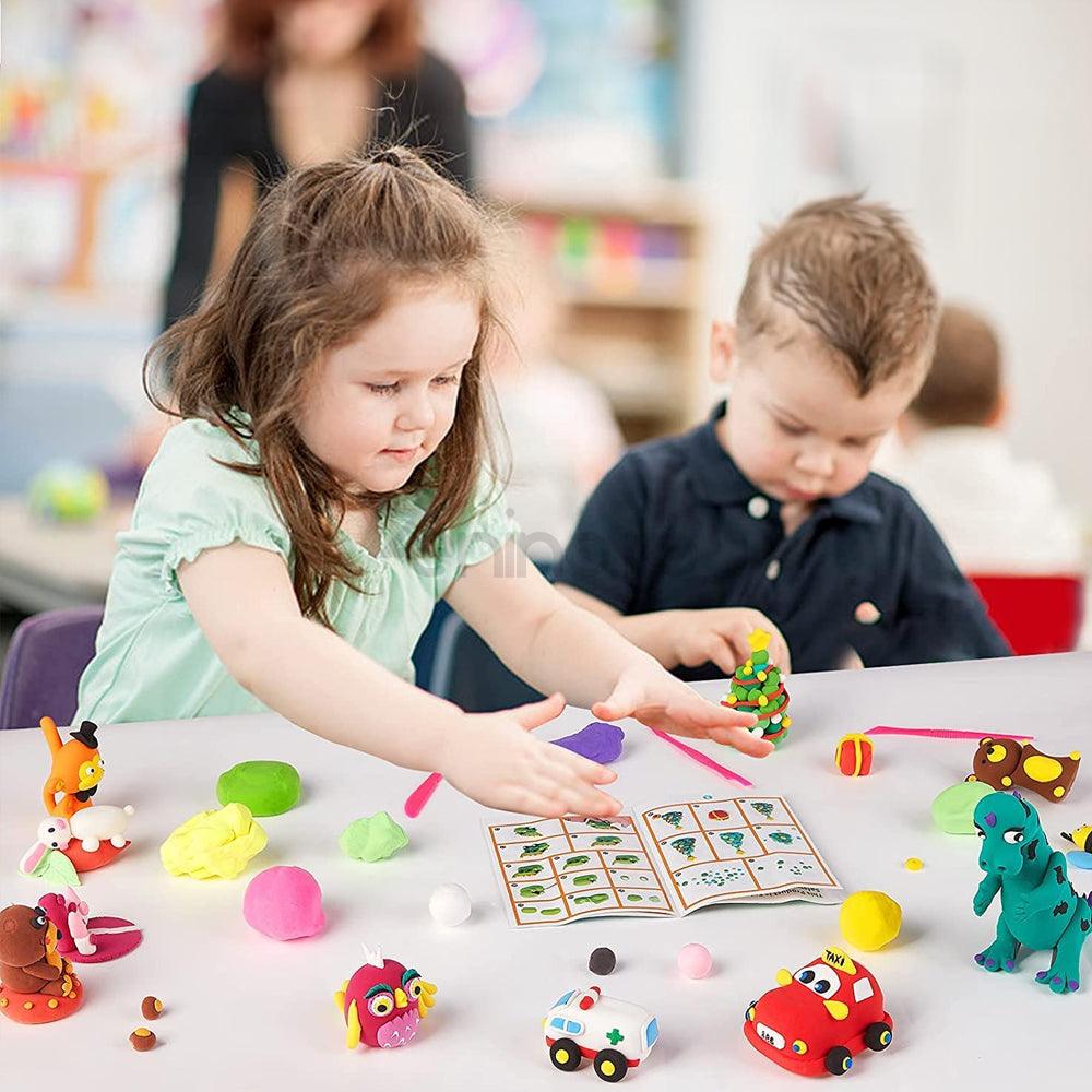 Комплект Smart Clay, 12 плика, Smart Magic Clay, Прибори, Многоцветни