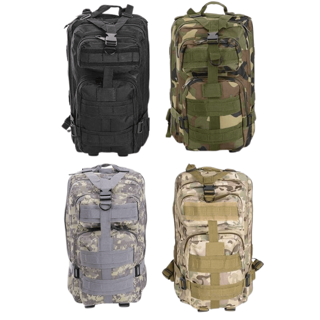 Rucsac Militar Tactic, pentru Drumetii, 30L, 2 Compartimente, Centuri de Prindere, Impermeabil, Material Rezistent, 43x24x25cm