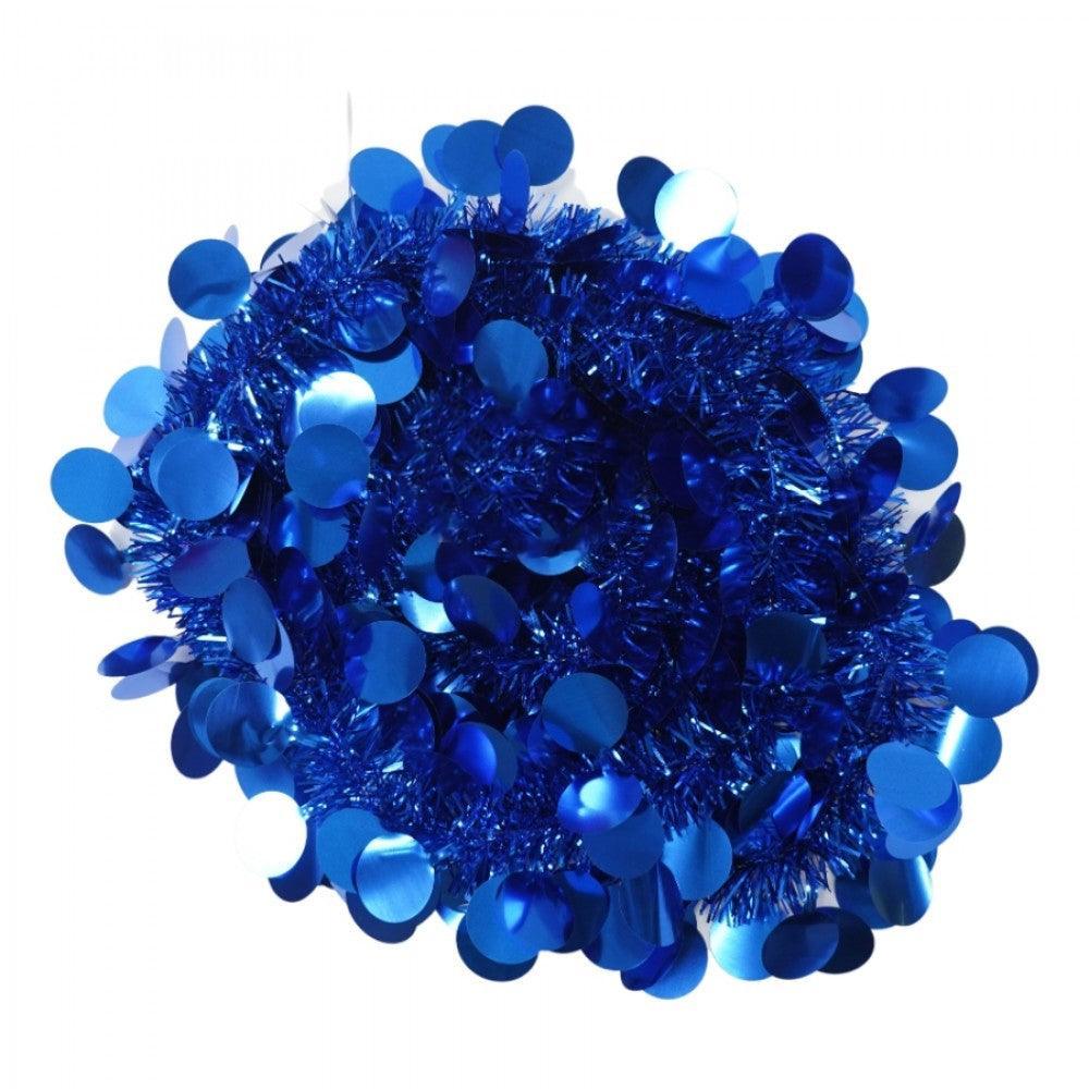 Christmas Tinsel, Various Designs, 2m x 11cm, Red, Blue, Pink