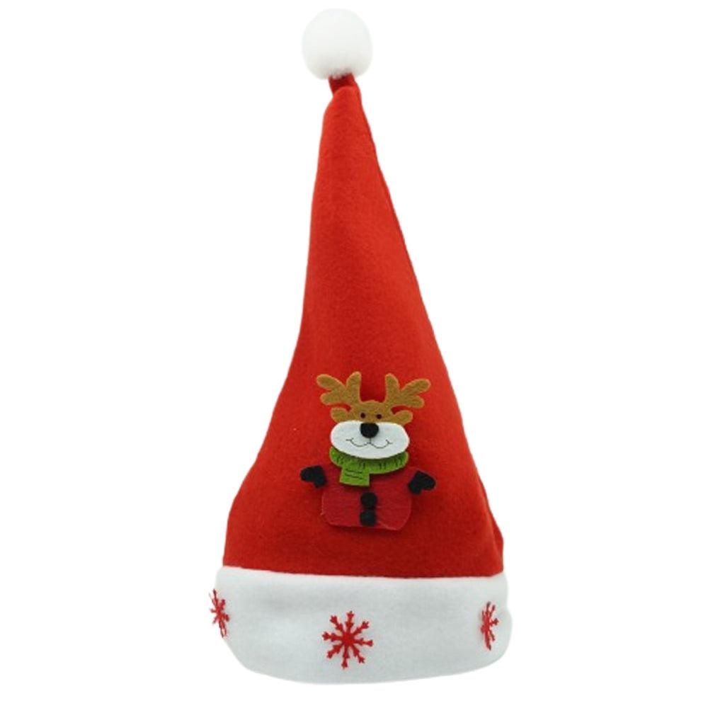Zenino® Christmas Hat - Christmas Tree/Reindeer Pattern, Universal Size, Red