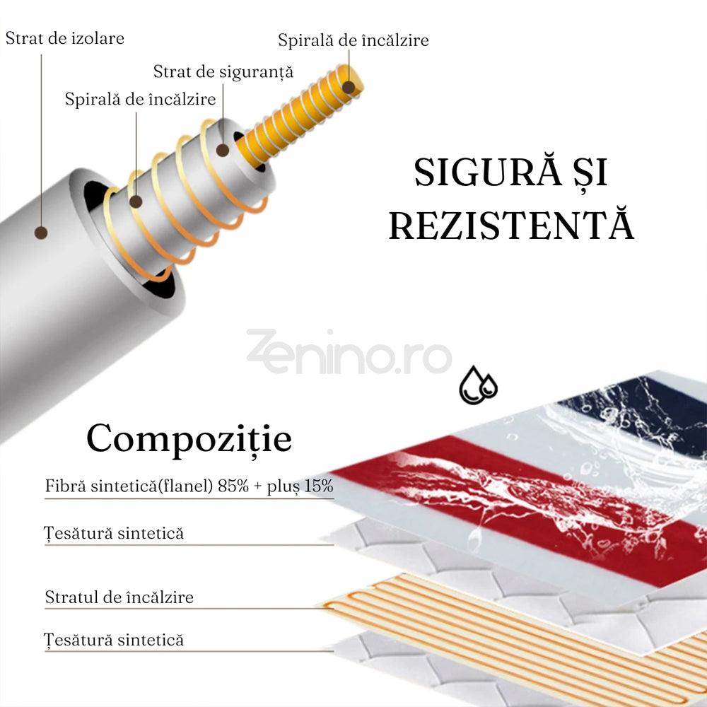 Electric Blanket, Fast Heating, 9 Speeds, Timer, High Power, Fine Material, Multicolor