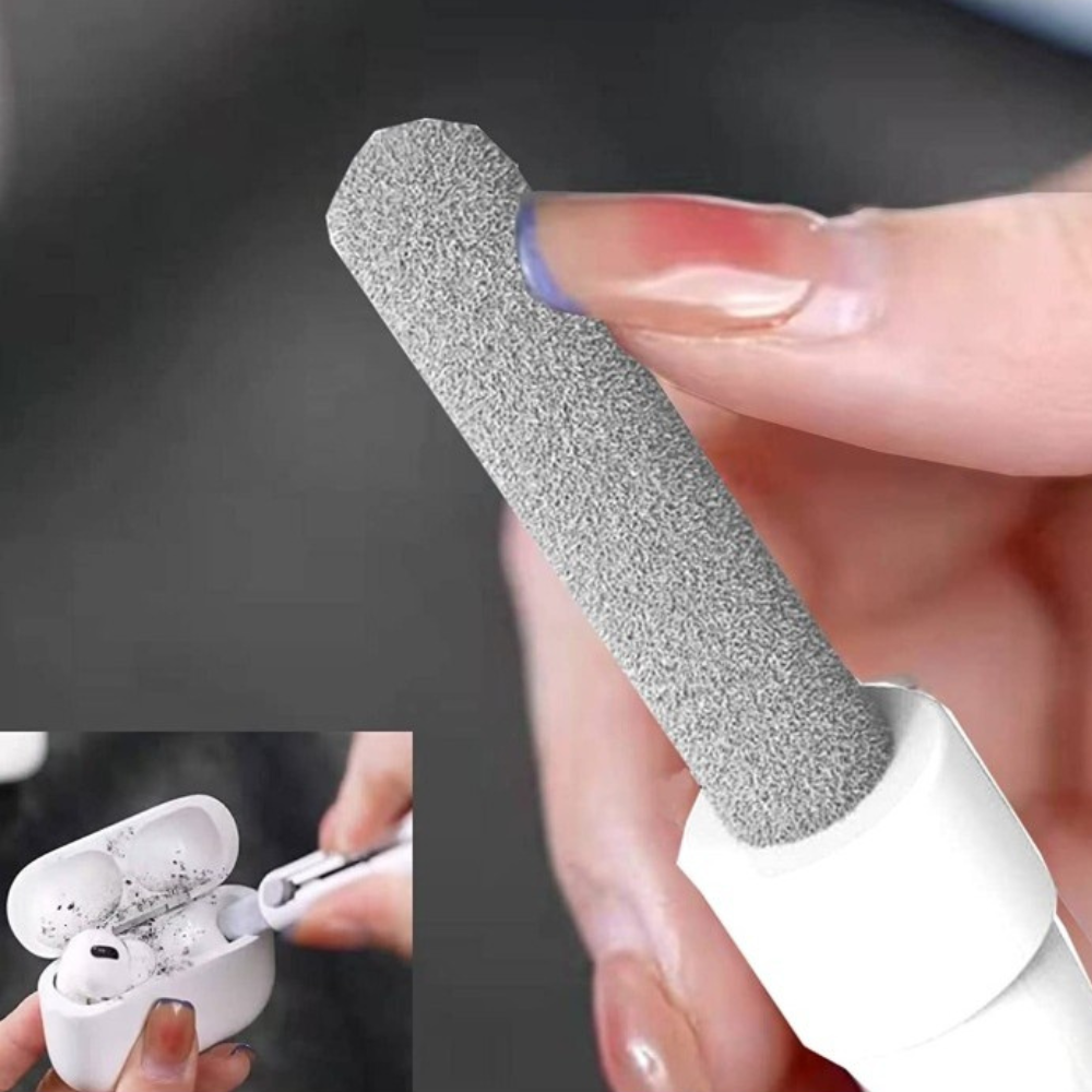 Kit 3in1 Curatare Casti, Tip Stilou, Perie Moale, Varf Metalic