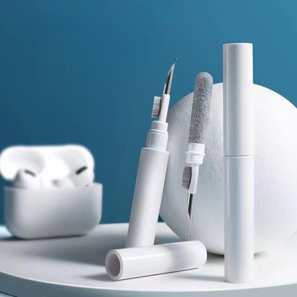 Kit 3in1 Curatare Casti, Tip Stilou, Perie Moale, Varf Metalic
