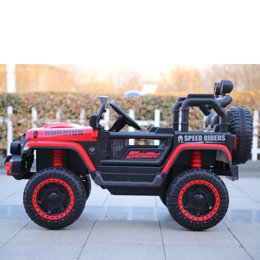 Masinuta Electrica Off-Road, cu Telecomanda, Tractiune Integrala, 12V, 7Ah, Lumina Intermitenta