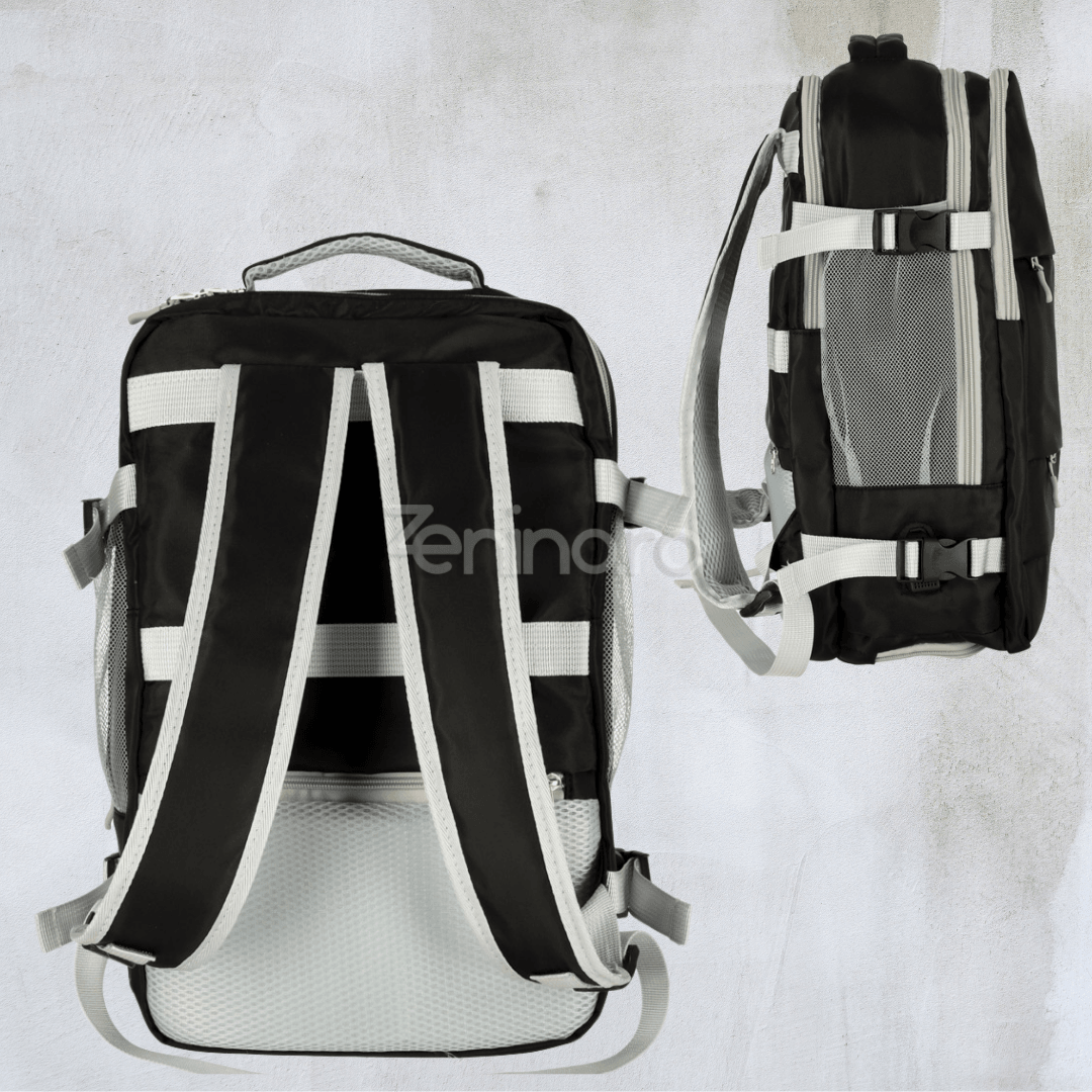 Travel Backpack, 3-4 Compartments, Waterproof Material, Additional Pockets, Expandable to 36 L, Polyester