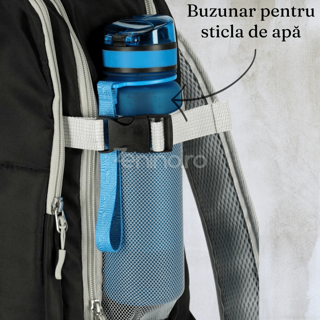Rucsac de Calatorie, 3-4 Compartimente, Material Impermeabil, Buzunare Suplimentare, Expandabil la 36 L, din Poliester