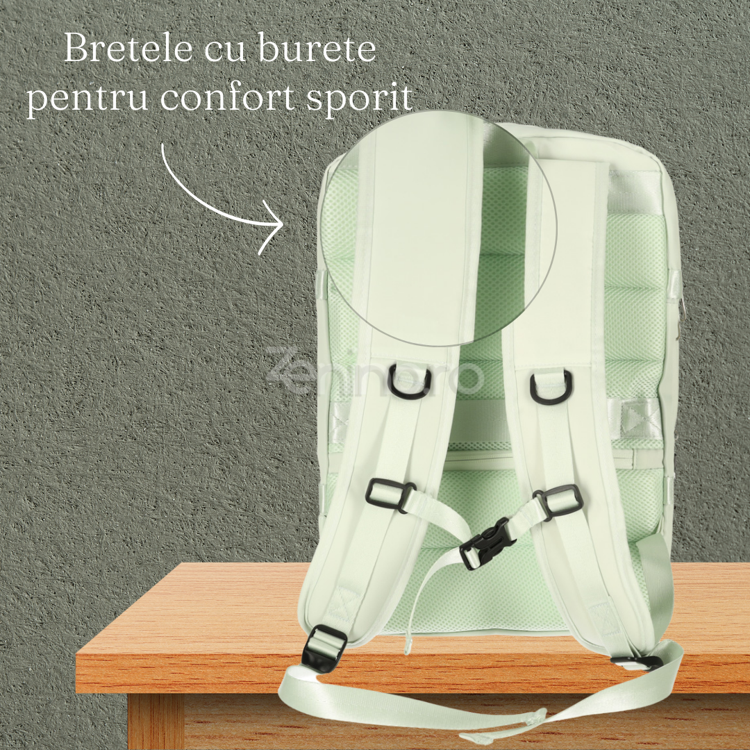 Rucsac de Calatorie, 3-4 Compartimente, Material Impermeabil, Buzunare Suplimentare, Expandabil la 36 L, din Poliester