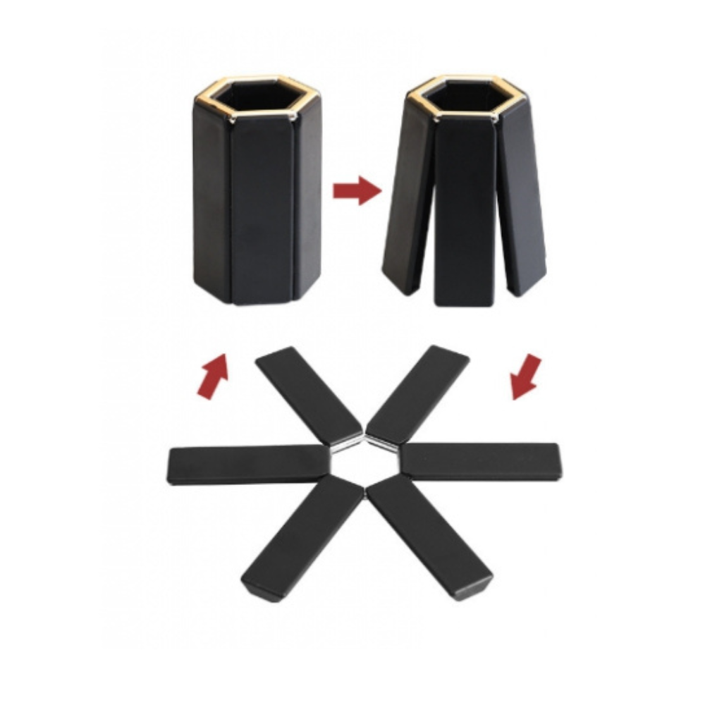 Hot Pot Holder, Up to 220°C, Plaibil Model, ABS, Black