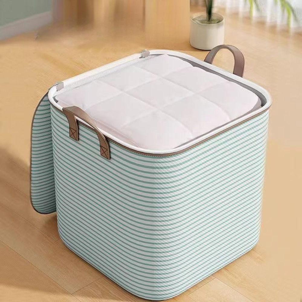 Cutie Depozitare 80-180 Litri, Inchidere cu Fermoar, Material Textil, Pliabil
