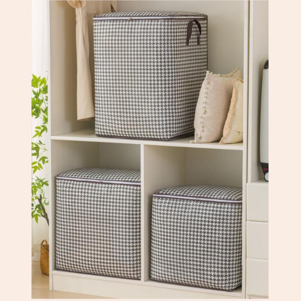 Cutie Depozitare 80-180 Litri, Inchidere cu Fermoar, Material Textil, Pliabil